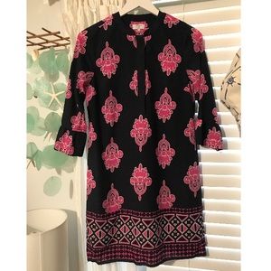 Crown & Ivy Navy and Pink Dress